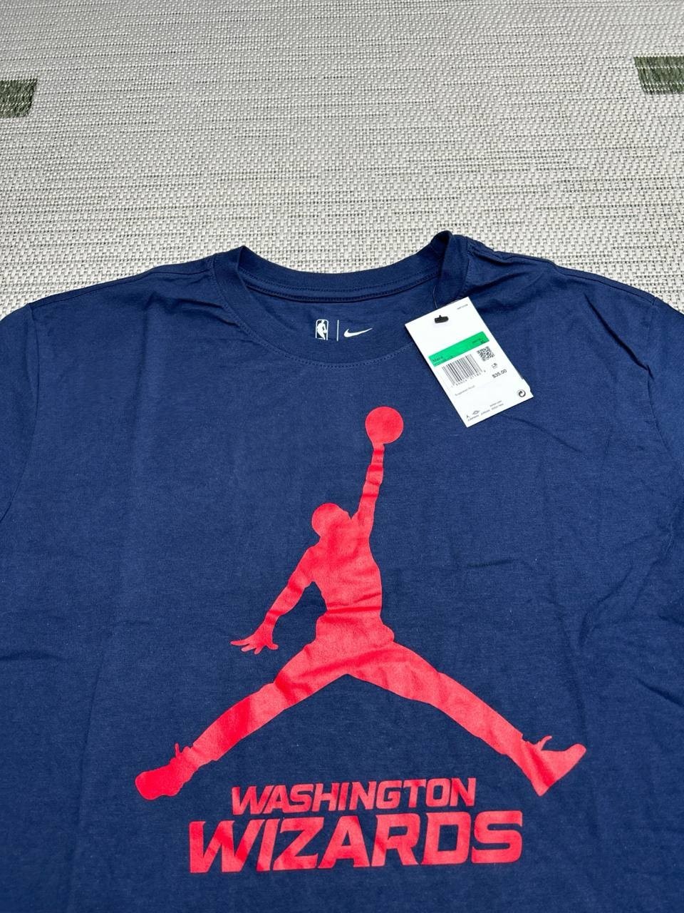 Washington Wizards Shirt Mens Xl Nike Blue Nba Cotton Pullover New