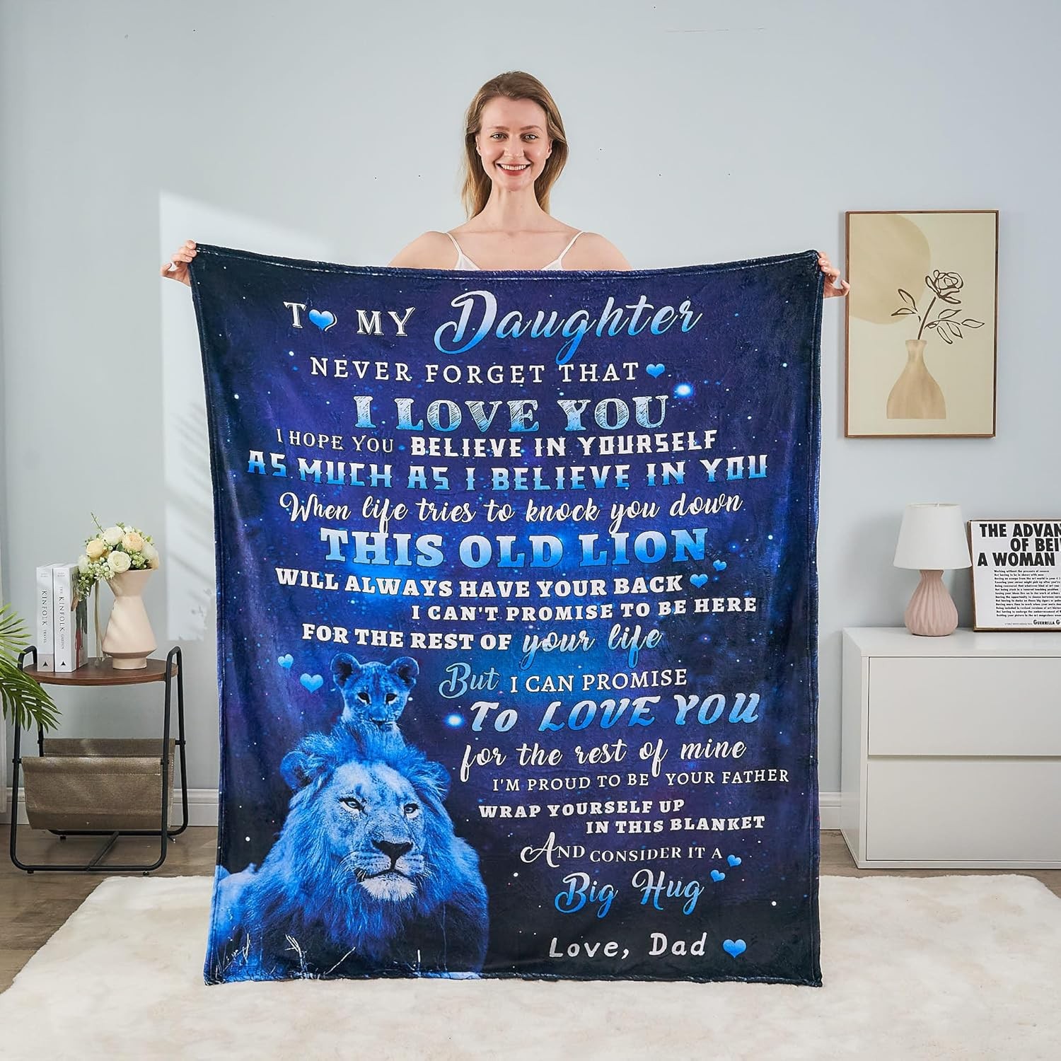 tgruihm Daughter Gift from Dad, to 60"X50", To Dad 1
