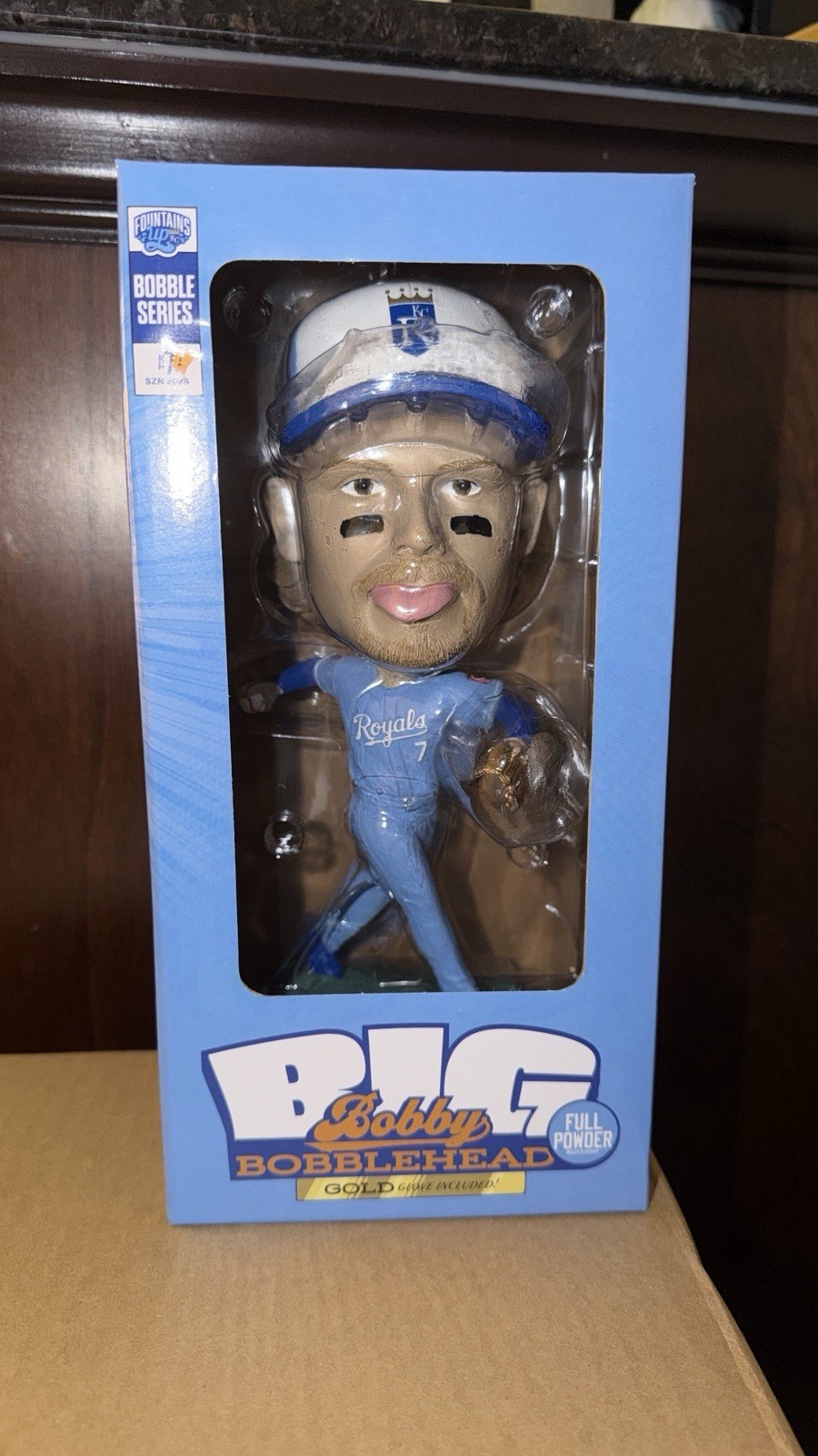 👑IN HAND ROYALS ALTERNATE BLUE BIG BOBBY WITT JR Bobblehead 7-18-26 SGA NIB👑