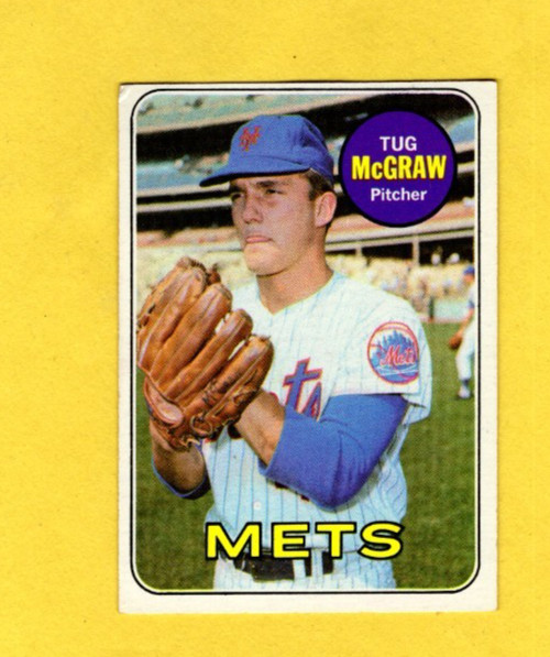 1969 Topps Tug McGraw #601 New York Mets EX/MINT- FREE SHIPPING