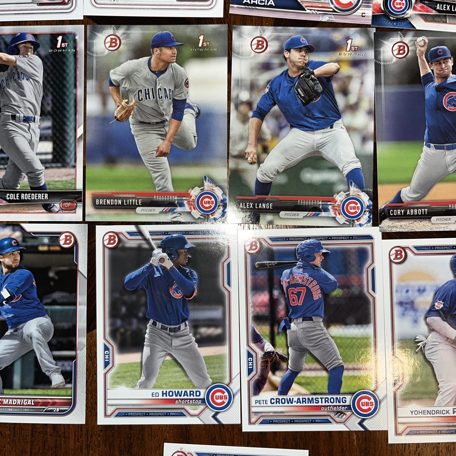 Chicago Cubs Lot Of Cards Madrigal, Rizzo, Nwogu, Marquez Option #1