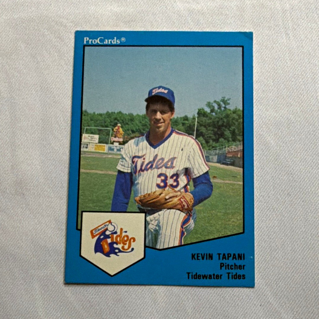 ProCards 1989 Minor League Team Sets Kevin Tapani Tidewater Tides #1972
