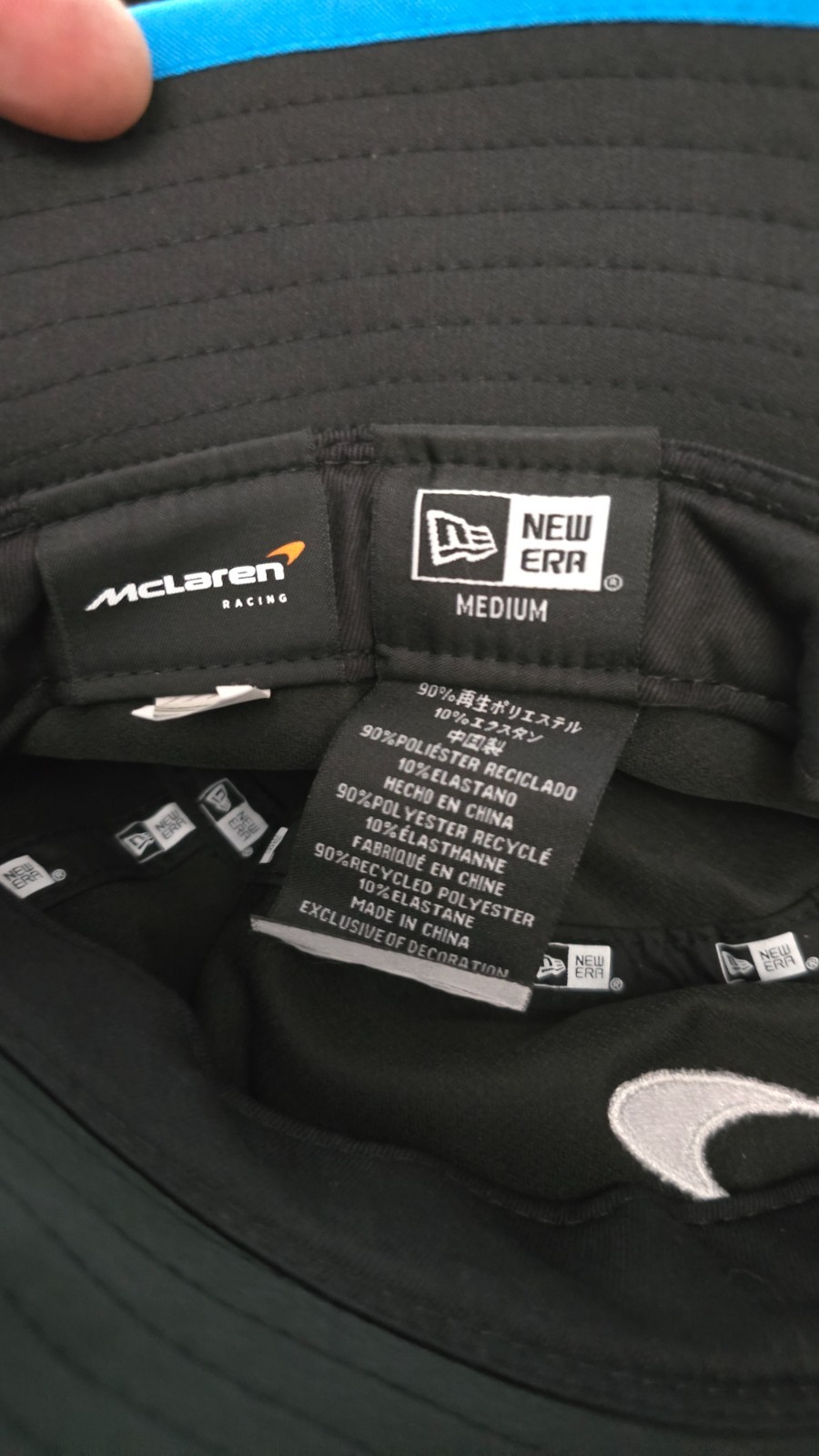 McLaren Formula 1 Team Hat Bucket Adult Size Medium Black F1 Racing New Era NWT