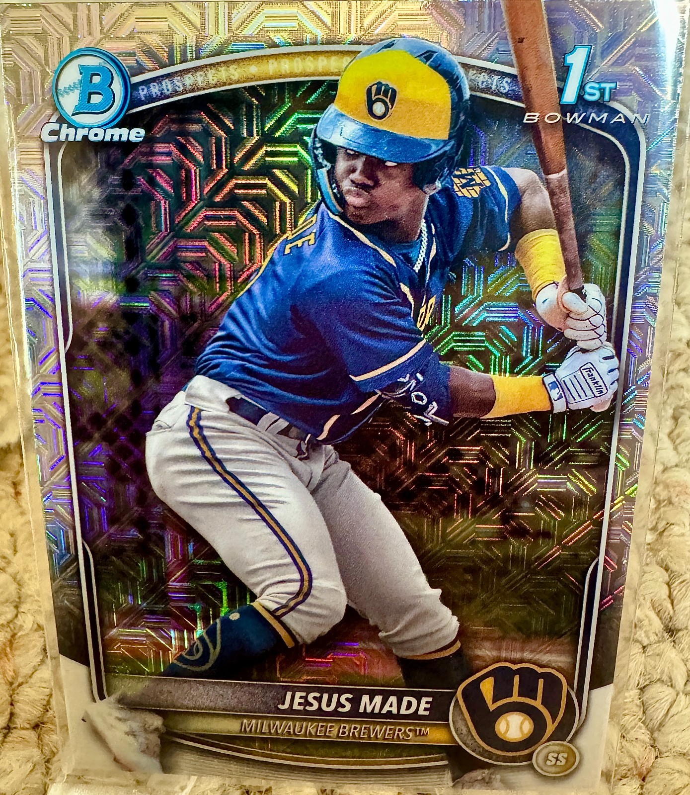 2025 Bowman – 1st Chrome Prospects – Jesus Made #BCP-50 Mojo Refractor
