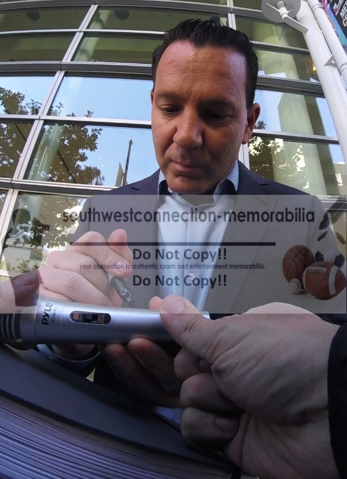 Ian Rapoport Signed Microphone Exact Proof Photo COA NFL Network TV Analyst Auto