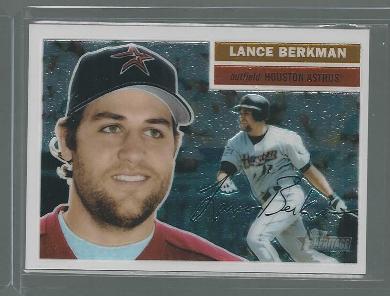 2005 TOPPS HERITAGE CHROME LANCE BERKMAN ASTROS SHORT PRINT RARE 0825/1956