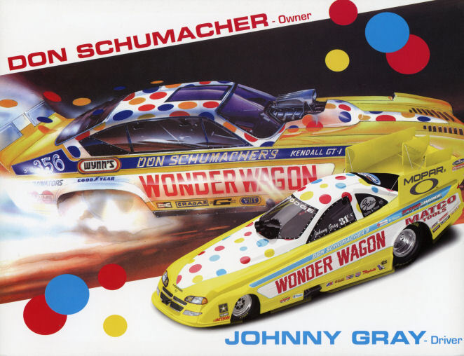 “Don Schumacher” “Wonder Wagon” “Tribute” NITRO Funny Car ORIGINAL HANDOUT!