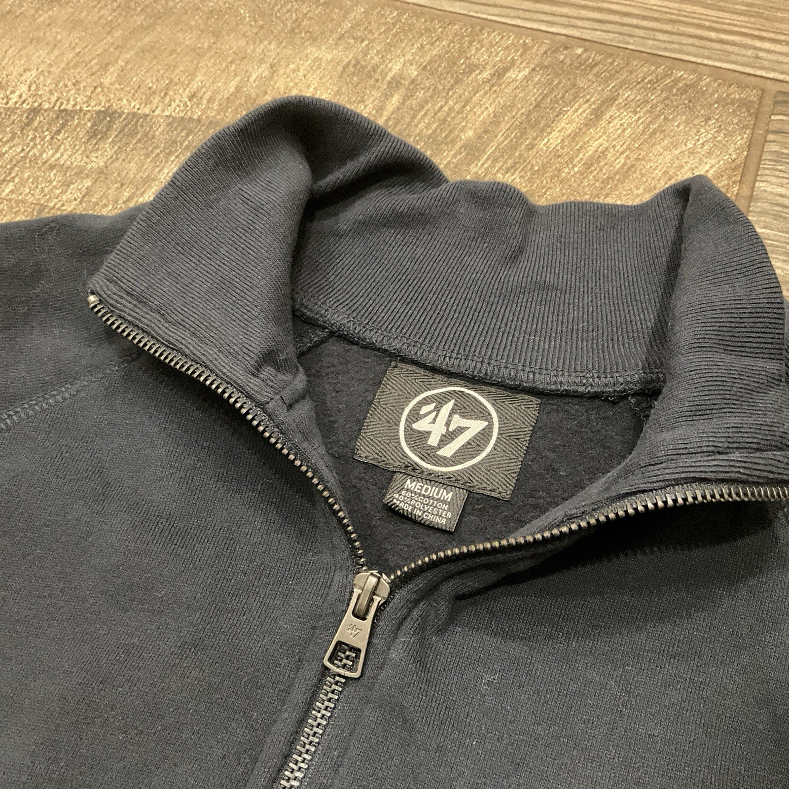 MiLB Reno Aces Quarter Zip ‘47 Brand Men’s Sz M Navy Blue Jacket – Nice