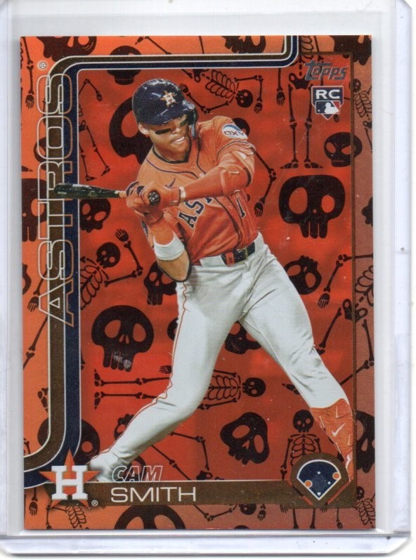 2025 Topps Update Cam Smith Holiday Mummy Card #’d 48/50 Astros RC #US298