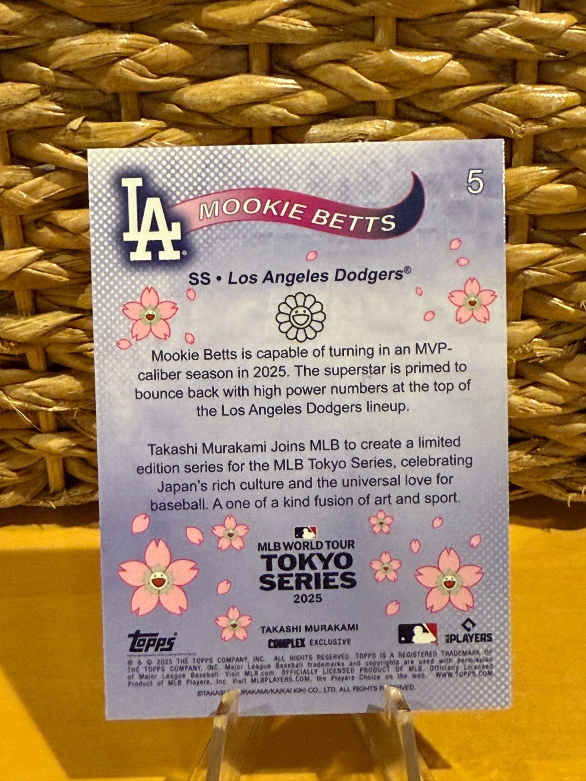 2025 Topps Mlb World Tour Tokyo Series Takashi Murakami Mookie Betts #5