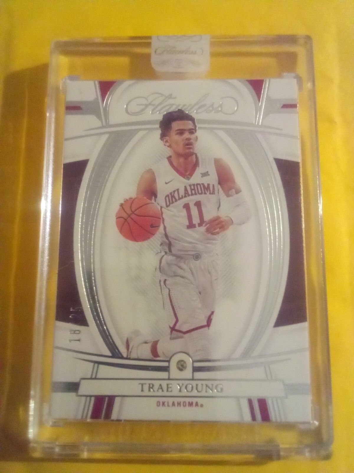 2022-23 Flawless #31 Trae Young Factory Encased & Sealed Diamond Gem #18/25