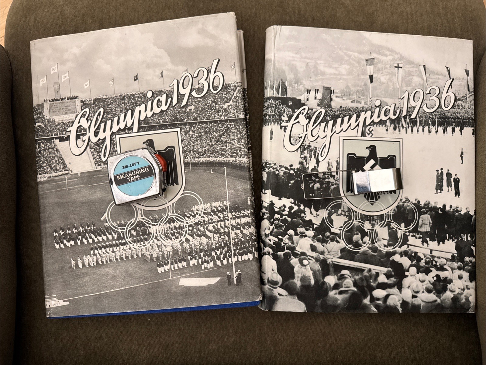 1936 OLYMPIA 2 VOLS OLYMPISCHEN SPIELE BERLIN JESSE OWENS GERMAN OLYMPIC GAMES