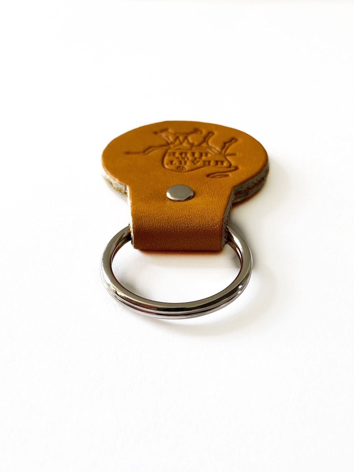 Rawlings Heart of the Hide Leather Key Chain Key Ring Keychain – Light Brown
