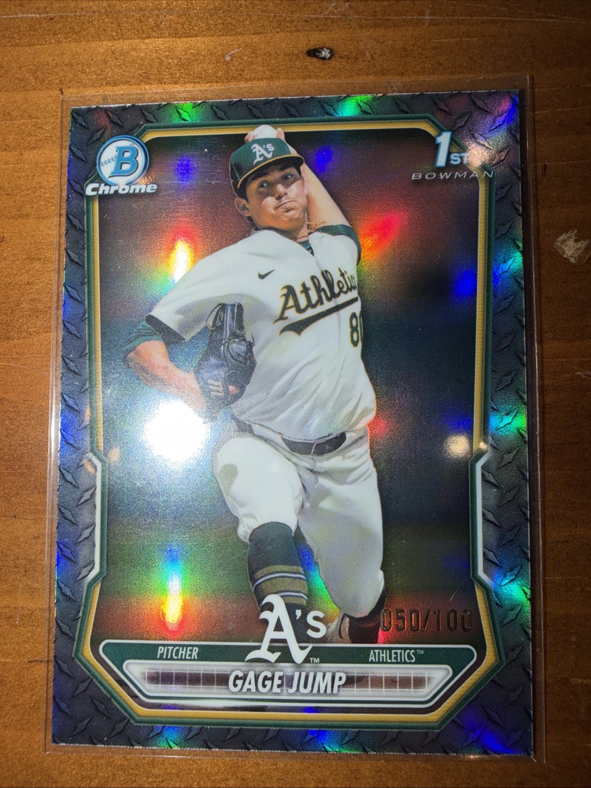 2026 Bowman Chrome 1st Gage Jump Prospect Steel Metal Refractor /100