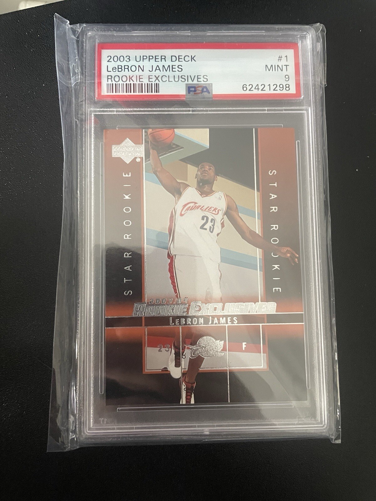 2003-04 Upper Deck Rookie Exclusives – #1 LeBron James (RC)