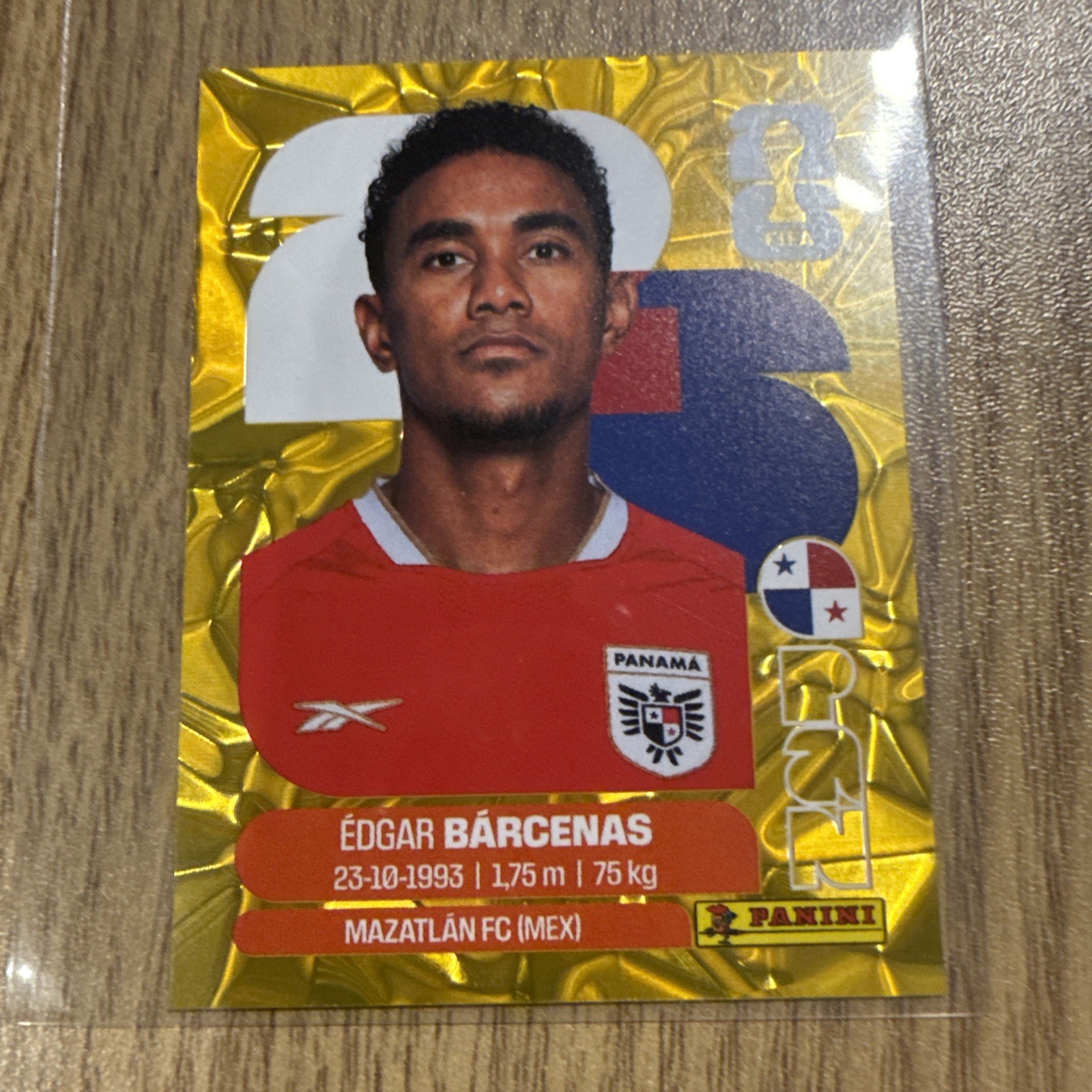 Panini FIFA WC 2026 Stickers-Exclusive Gold Crumple-PAN Panama- Pick Yours