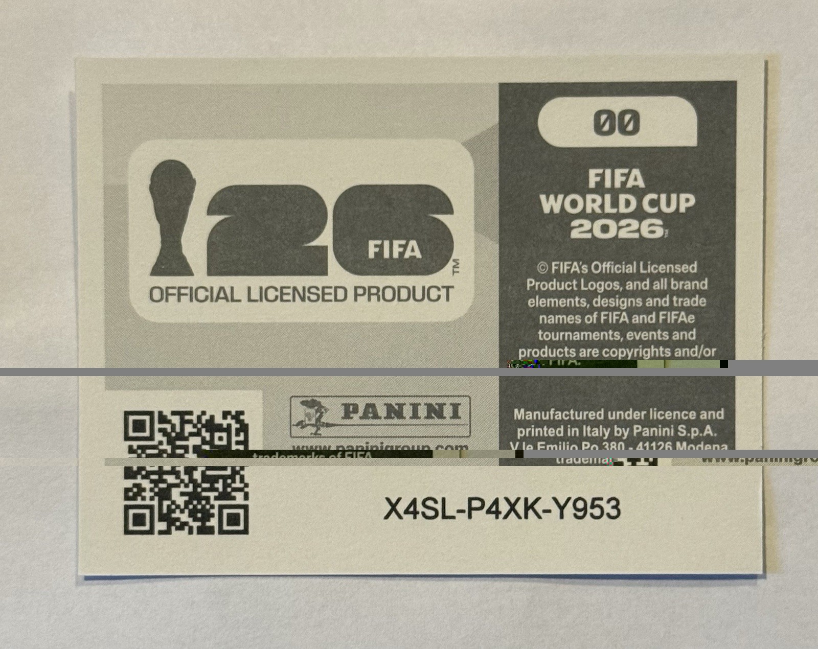 Panini FIFA World Cup 2026 Sticker #00 Holographic Logo Foil Official Album