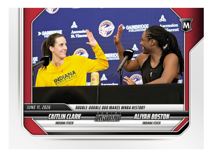 Caitlin Clark/Aliyah Boston – 2026 Panini Instant WNBA 144 Indiana Fever PRESALE