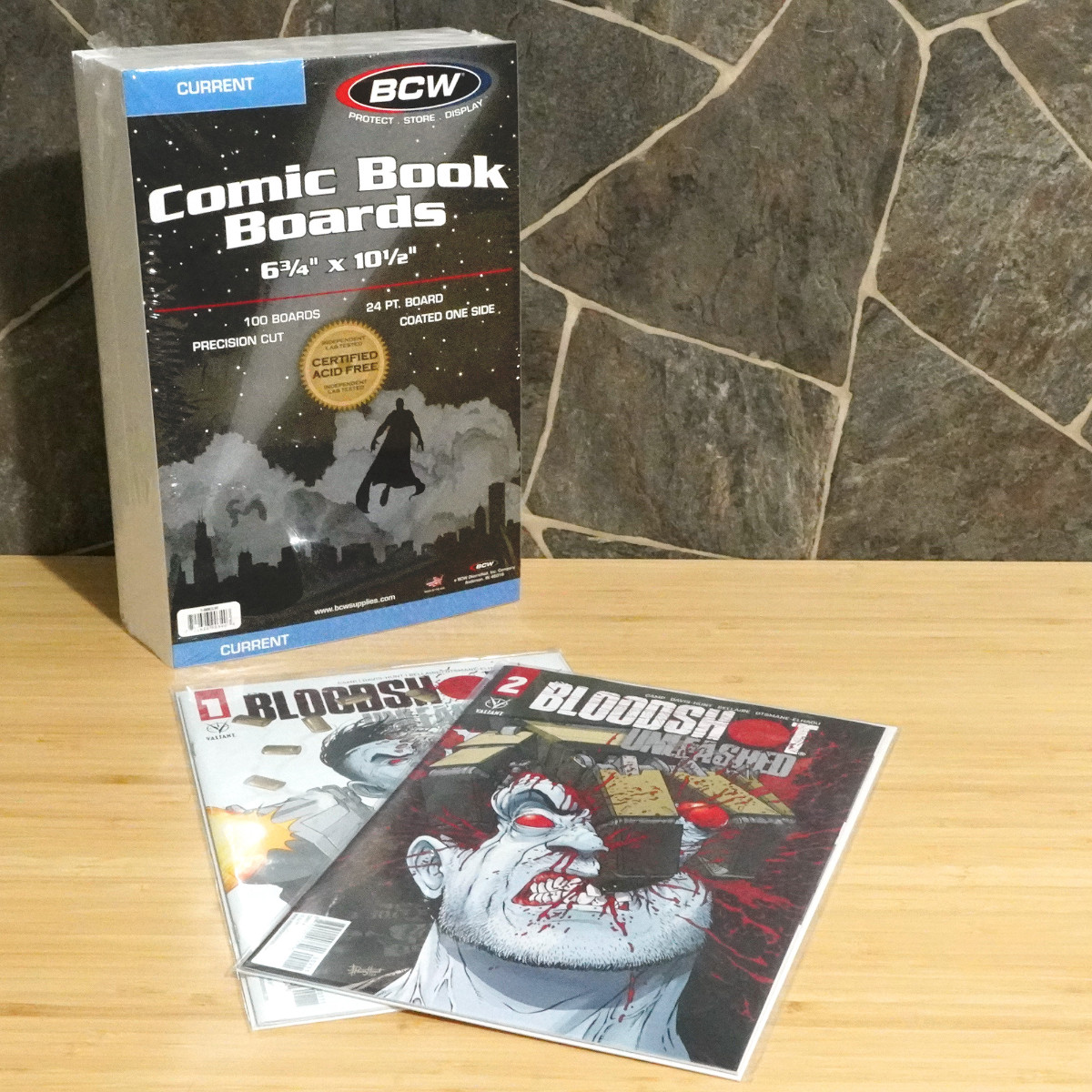 300 BCW Current Modern Resealable Comic Bags 2 MIL & Boards 6 3/4″ 200 Combo