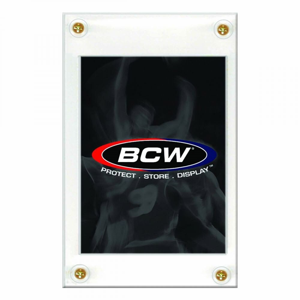 10 BCW 4 Screw Recessed Sport Trading Card Holder Screwdown Display Protector
