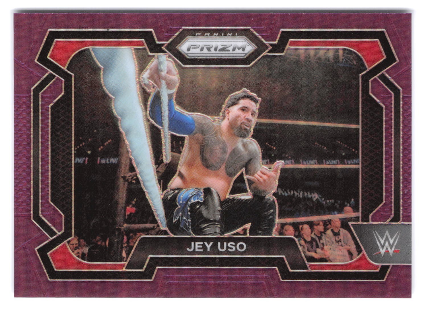 2024 Panini Prizm WWE – Jey Uso #32 Purple Prizm /149