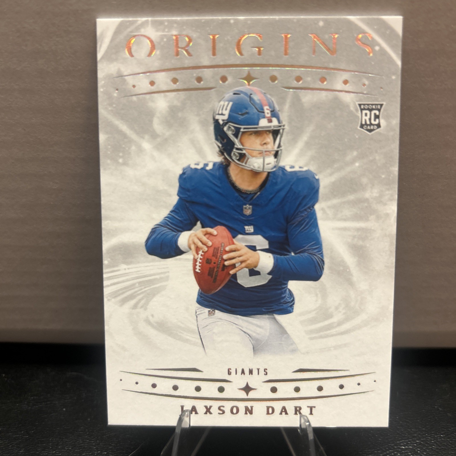 2025 Panini Origins – Jaxon Dart RC White Parallel Variation SP Giants #145