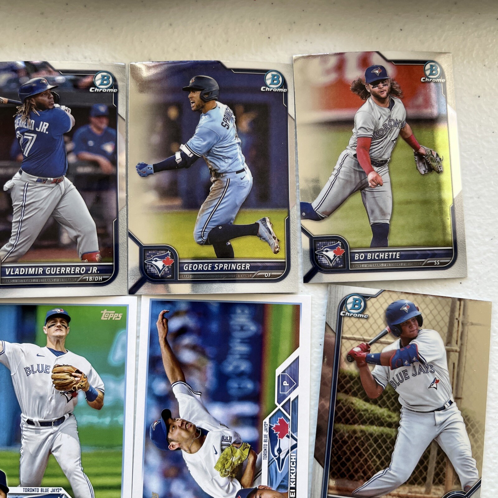 Toronto Blue Jays Cards Includes Bichette, Guerrero, Donaldson Option #1