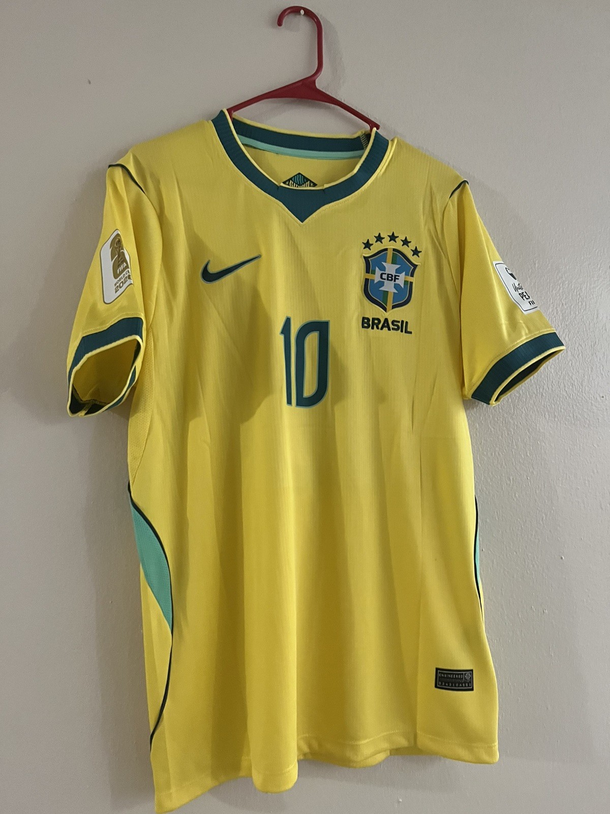 Brazil Men’s National Team 2026 Home Kit #10 Neymar Jr Size M