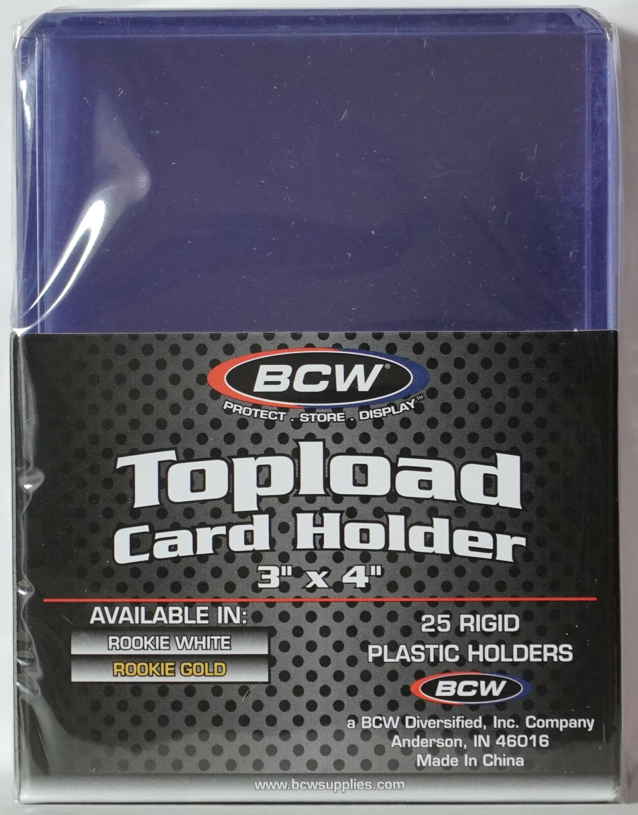 (100) BCW Toploaders “ROOKIE CARD” Imprinted White Standard 3×4 (20 Pt.)