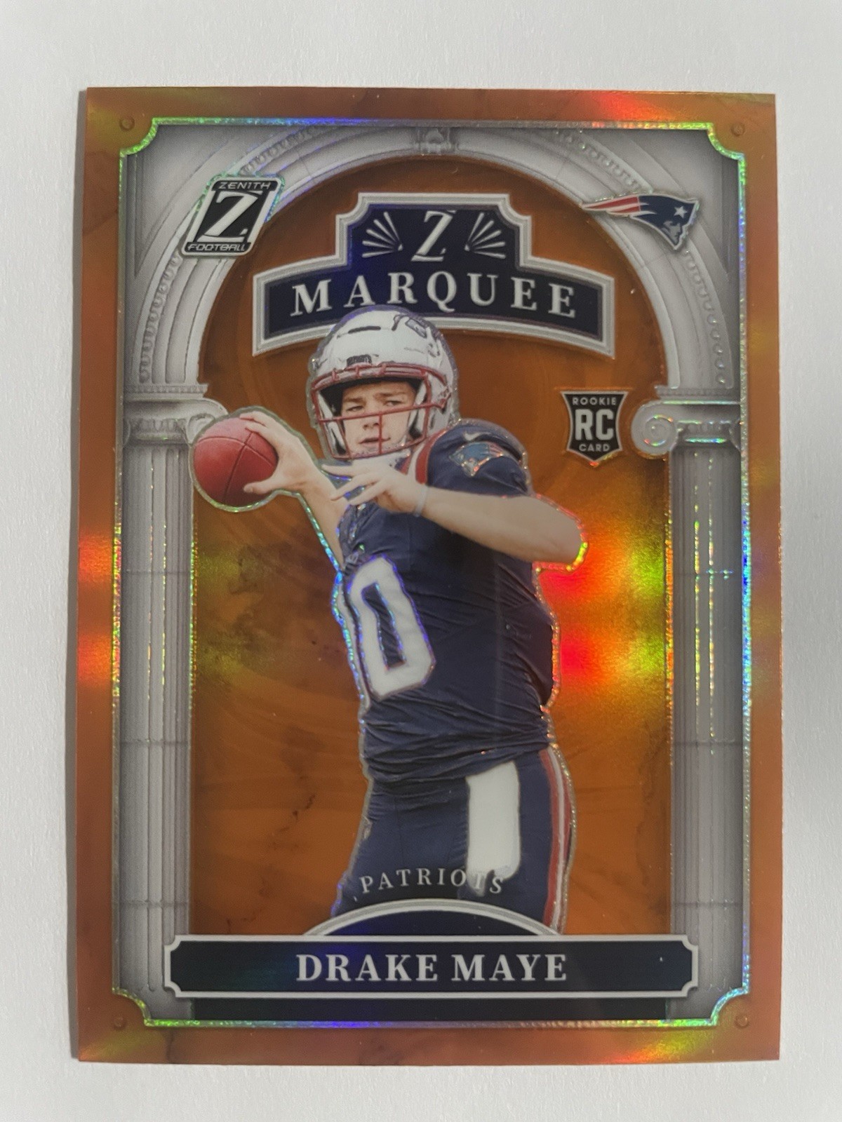 2024 Panini Zenith – Z Marquee Drake Maye #3 Orange (RC)