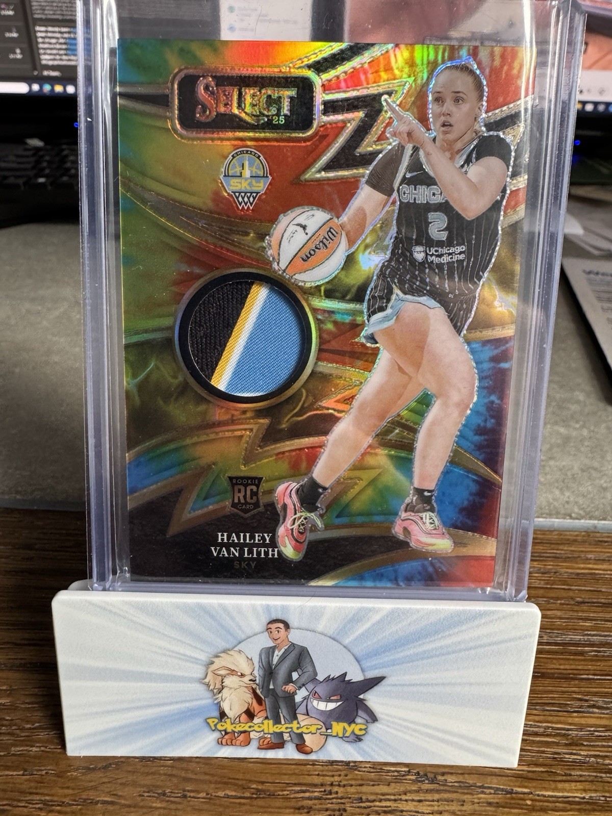 2025 Panini WNBA Select ROOKIE Hailey Van Lith Sparks Tie Dye Patch /25 #SP-HVL