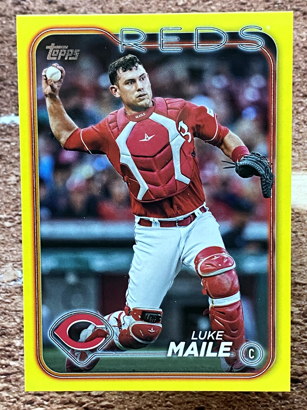 Luke Maile 2024 Topps Update Yellow #US167 Cincinnati Reds