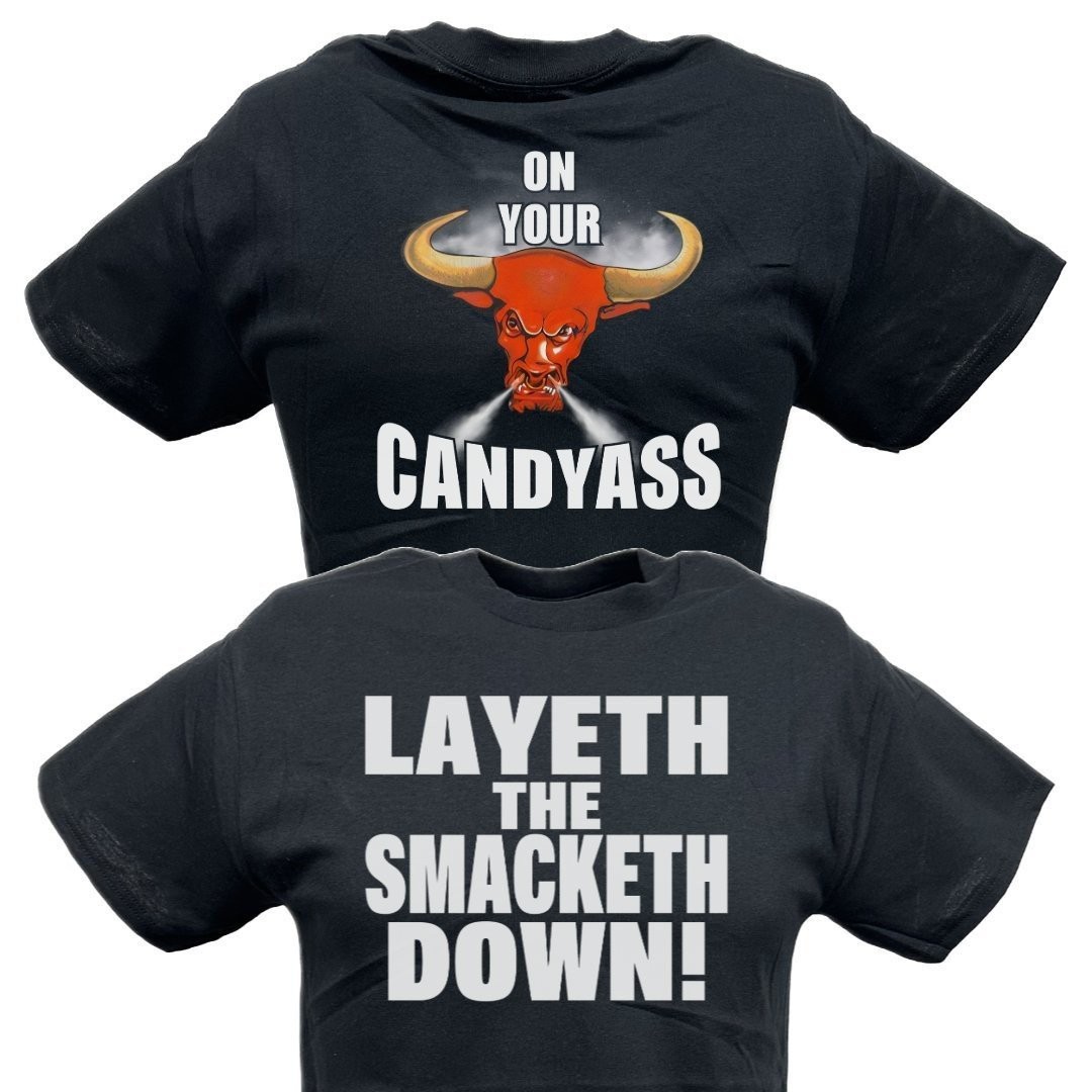 The Rock Layeth the Smacketh Down on Your Candyass Mens Black T-shirt
