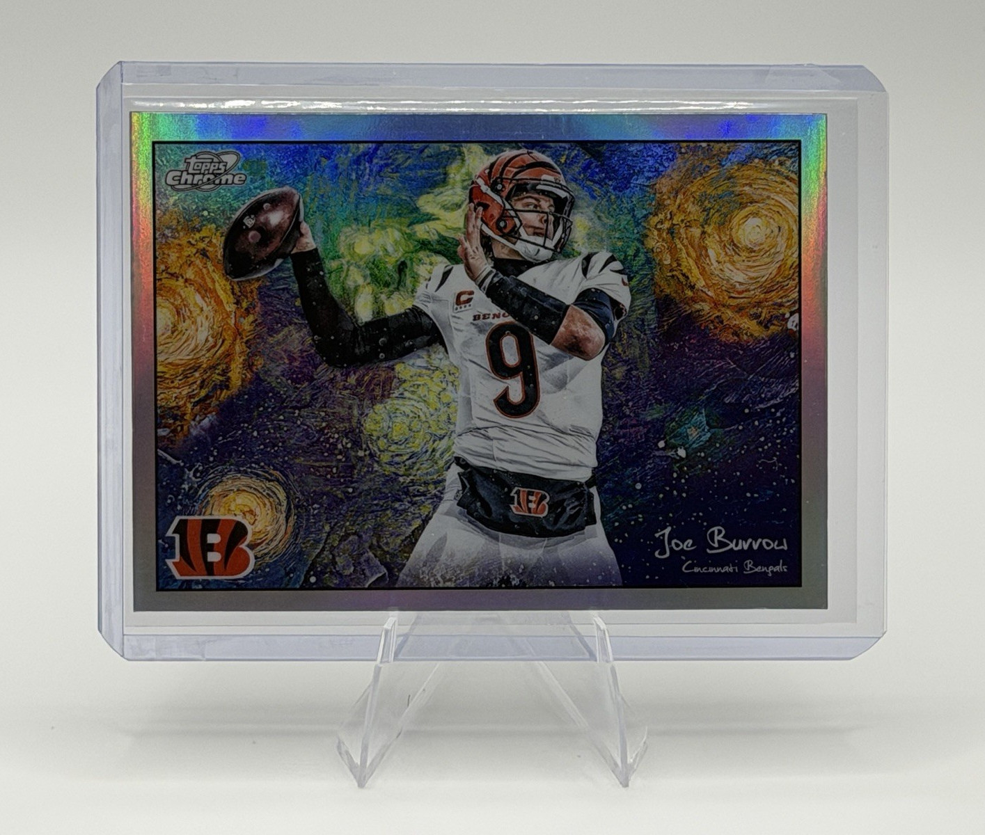 2025 Topps Chrome Cosmic Joe Burrow Stars In The Night #STN-13