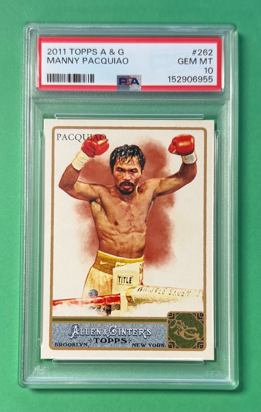 2011 Topps Allen & Ginter MANNY PACQUIAO #262 PSA 10 Gem Mint