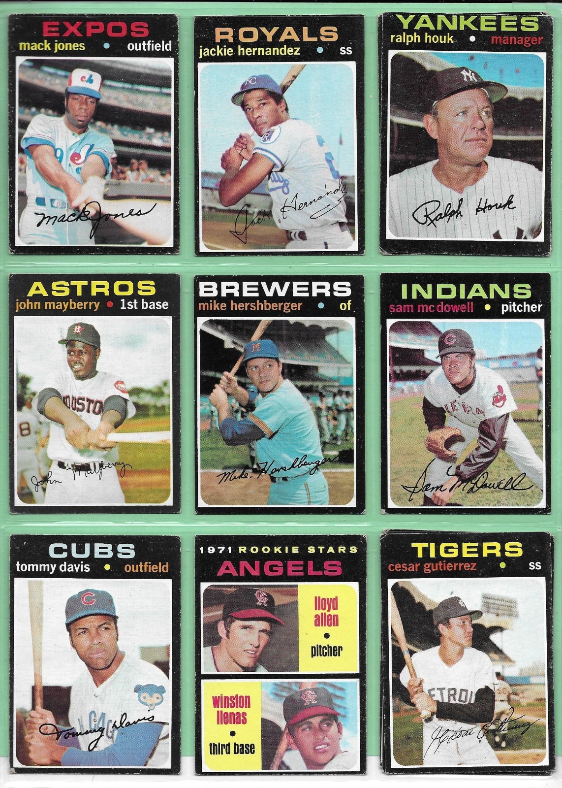 1971 Topps Baseball – Pick Your Cards & Fill Your Sets – Cards (8-223)