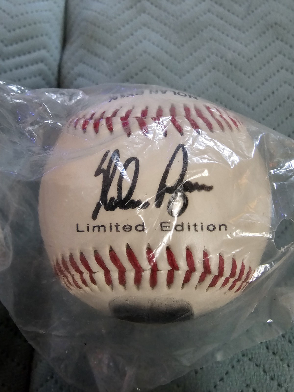Nolan Ryan Limited Edition Baseball, Authorized/Licensed Reprint