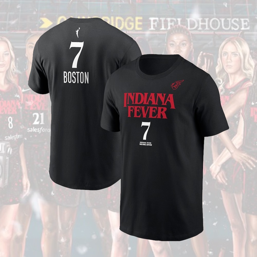 Clark, Cunningham, Boston, Hull Indiana Fever Rebel Edition Name & Number Player