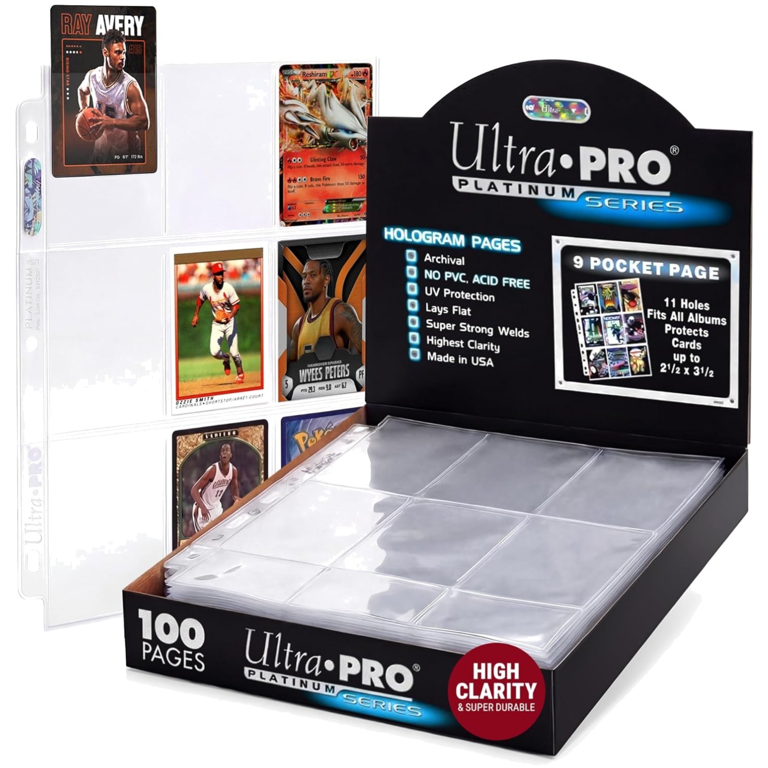 Ultra Pro Platinum Series Pages – UV Protection – 100 Pages