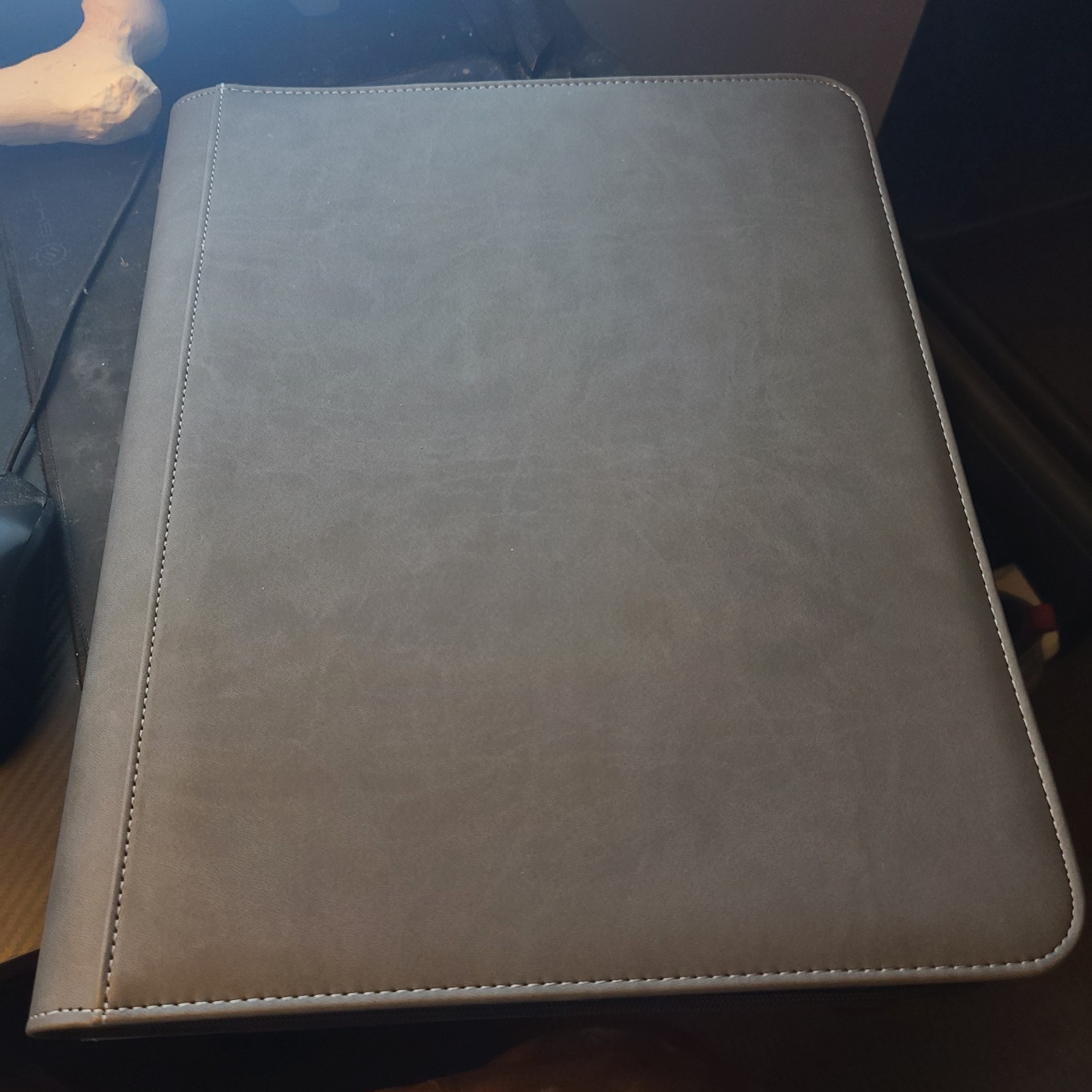 Premium Top Loader TCG Card Binder Leather- 9 Pocket 14 page -Holds 252 Cards