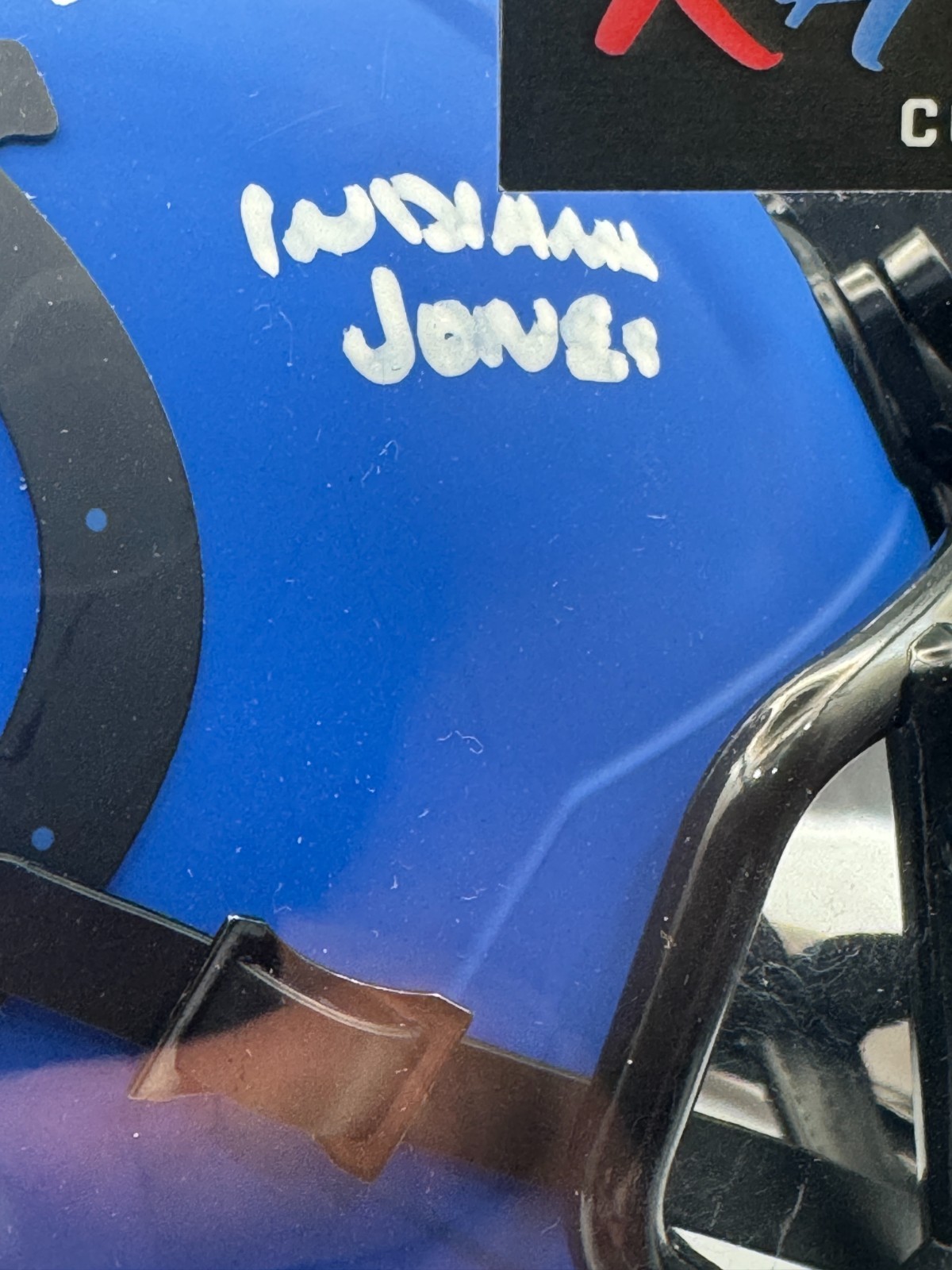 Daniel Jones Signed Colts Rave Mini Helmet w/ “Indiana Jones” Fanatics COA