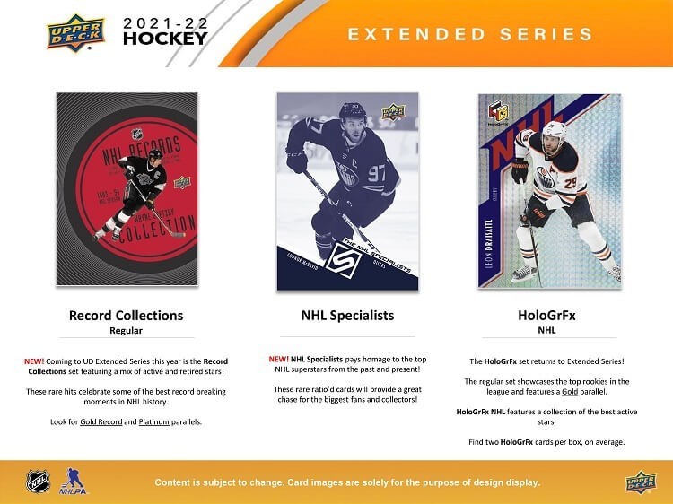 2021-22 Upper Deck Extended Hockey Card Sealed Hobby Box