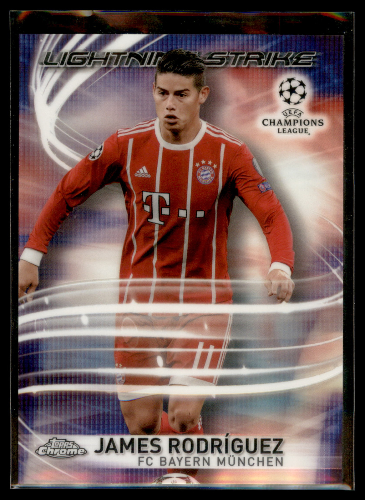 2017-18 Topps Chrome UEFA CL Lightning Strike James Rodriguez – FC Bayern Munich