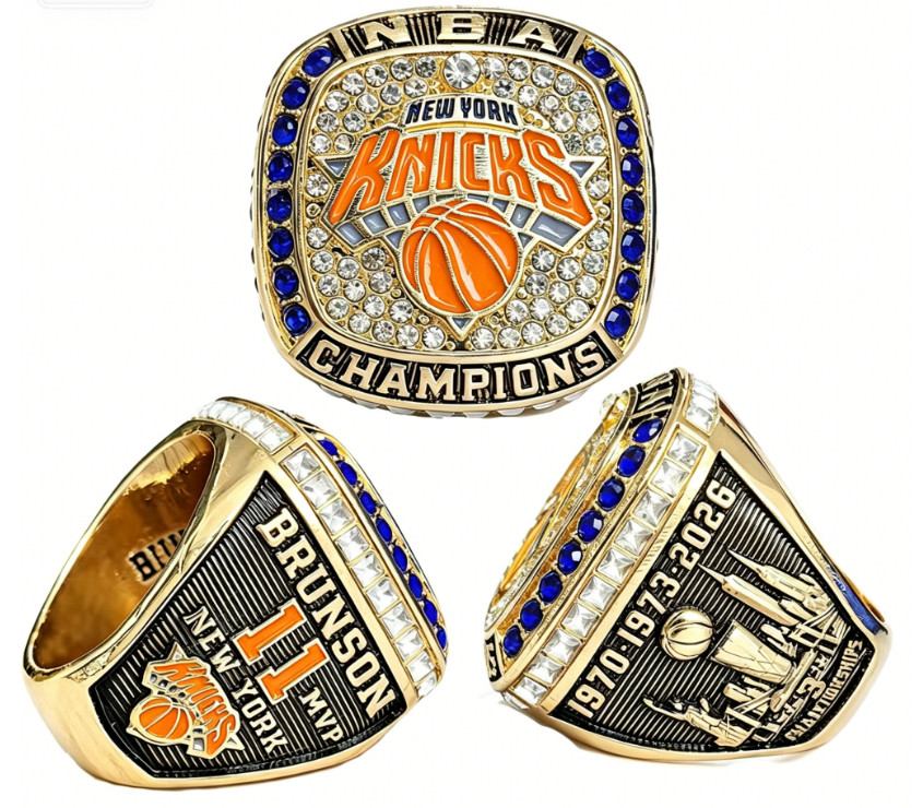 2026 New York Knicks NBA Championship Ring #8 #11 #32
