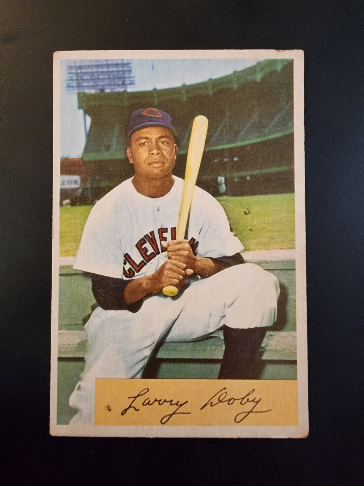 1954 Bowman Larry Doby #84 Cleveland Indians HOF VG-VGEX *Indentation* SC