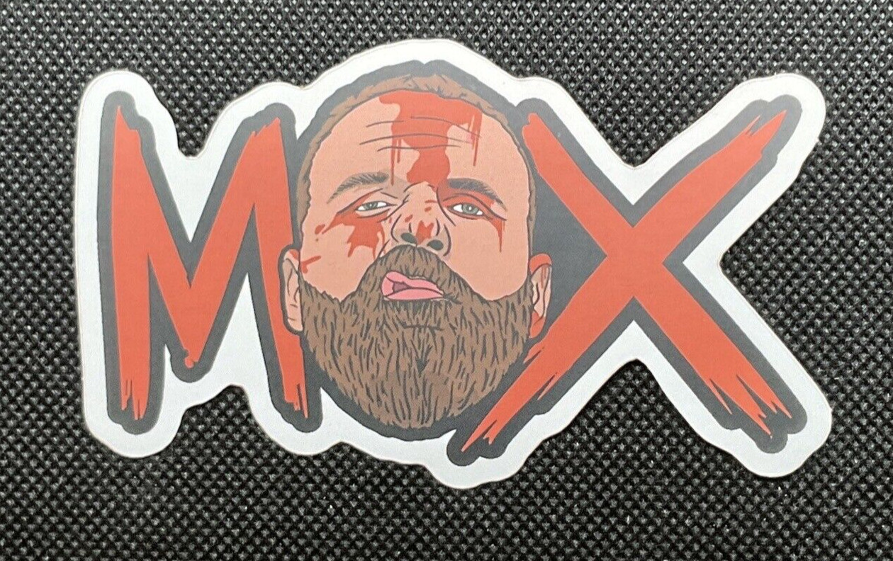MOX: Jon Moxley (Mox) Pro Wrestling Crate Sticker. Wrestling Sticker. Non-Stuck.