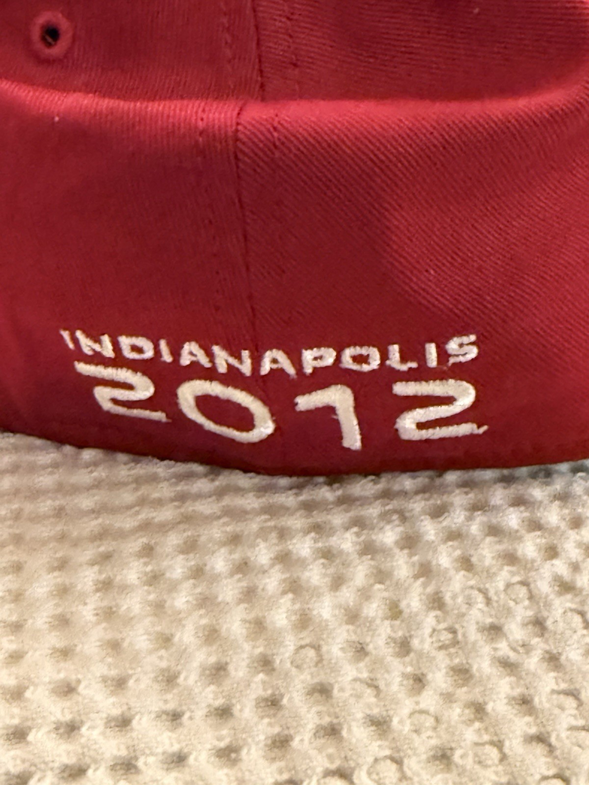 Reebok Super Bowl XLVI Indianapolis cap Hat Lombardi Trophy NFL Giants Patriots