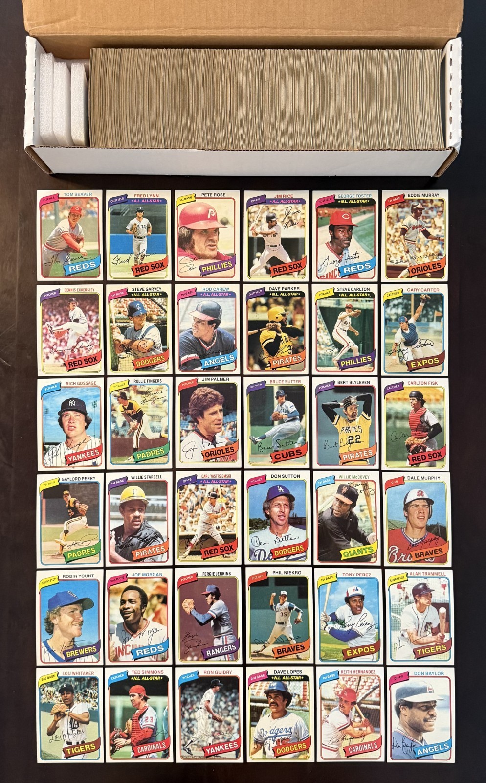 1980 Topps Baseball Partial Set 716/726 Mostly NM to EX-MT See desc: missing #s