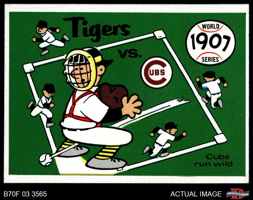 1970 Fleer World Series #4 1907 Cubs vs. Tigers Cubs / Tigers 5.5 – EX+