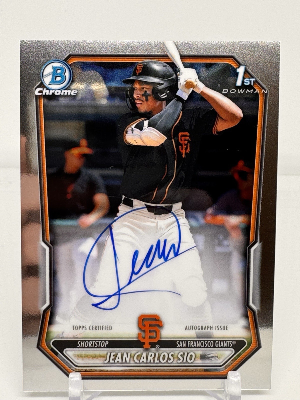 Jean Carlos Sio 2026 Bowman Auto Giants Autograph 1st Bowman CPA-JSL C